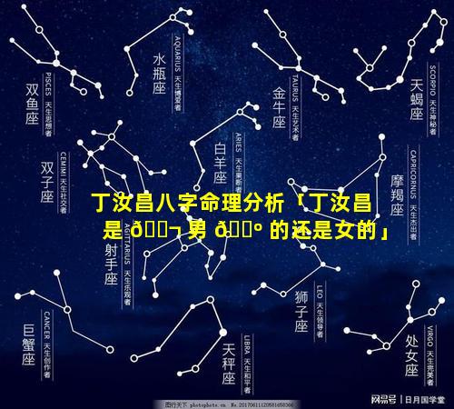 丁汝昌八字命理分析「丁汝昌是 🐬 男 🐺 的还是女的」